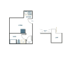 Floor plan: Studio A9 + Loft