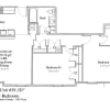 Floor plan: 2 Bedroom/ 1 Bath