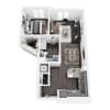 Floor plan: 1x1-1BDF