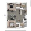 Floor plan: C02 - 2 bed/2 bath