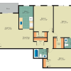 Floor plan: 3 Bedroom 1.5 Bath