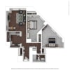 Floor plan: 2x1A
