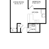 Floor plan: 1 Bedroom