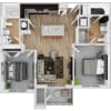 Floor plan: B1C