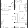 Floor plan: A5 One Bed