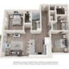 Floor plan: Two-Bedroom (B3)