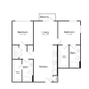 Floor plan: B1A