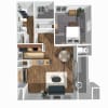 Floor plan: 1x1