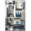 Floor plan: Spacious 1 Bedroom Flat