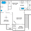 Floor plan: 1x1A