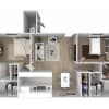 Floor plan: Two Bedroom / Two Bath