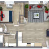 Floor plan: 1 Bedroom