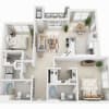 Floor plan: Two Bedroom B2B