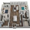 Floor plan: B1 (Willow)