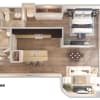 Floor plan: Matisse -  1 Bedroom 1.5 Baths