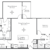 Floor plan: B 3 2Bed/2