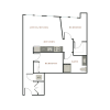 Floor plan: 2x1 A