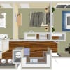 Floor plan: 2 BR 1 BA lower level no patio/balcony