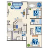 Floor plan: 3X2 Reno