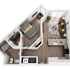 Floor plan: 1BR2