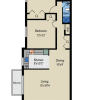 Floor plan: TWO BEDROOM TWO BATH