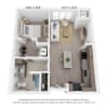 Floor plan: 1 Bedroom 1 Bathroom