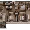 Floor plan: 3 Bed, 2 Bath