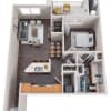 Floor plan: 1x1 Large