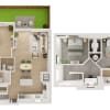 Floor plan: 3BR/2BA - C1