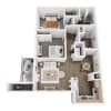 Floor plan: 2x2A