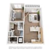 Floor plan: 1x1