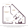 Floor plan: One Bedroom One Bath (A8.1)