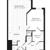 Floor plan: 1 BR 1D