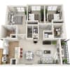 Floor plan: Three Bedroom (mkt)