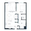 Floor plan: A3 | 1 Bed | 1 Bath