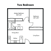 Floor plan: 2/1 Premium 