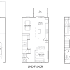 Floor plan: Tydings 1 Car Front - 3 Bed / 2.5 Bath TH