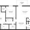 Floor plan: Two Bedroom B 