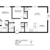 Floor plan: 2 Bedroom, 2 Bath