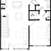 Floor plan: 1 Bedroom Designer Overlook
