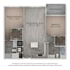 Floor plan: C3 2 Bedroom 2 Bath