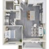 Floor plan: 1x1-760