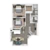 Floor plan: 2X1 Upgrade