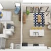 Floor plan: 1 Bedroom 1 Bathroom Apartments