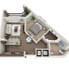 Floor plan: One Bedroom A1D
