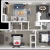 Floor plan: F 2X1 L