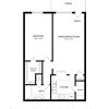 Floor plan: One Bedroom B