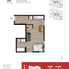 Floor plan: Studio - 348 sqft