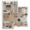 Floor plan: B1AU1