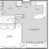 Floor plan: 1 Bed/1 Bath Den